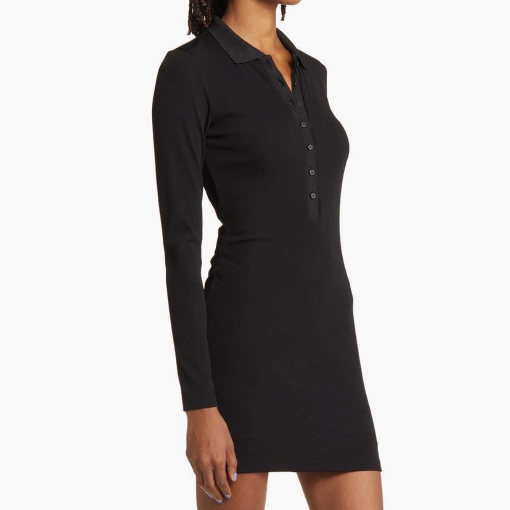 All Saints Black Long Sleeve Dress